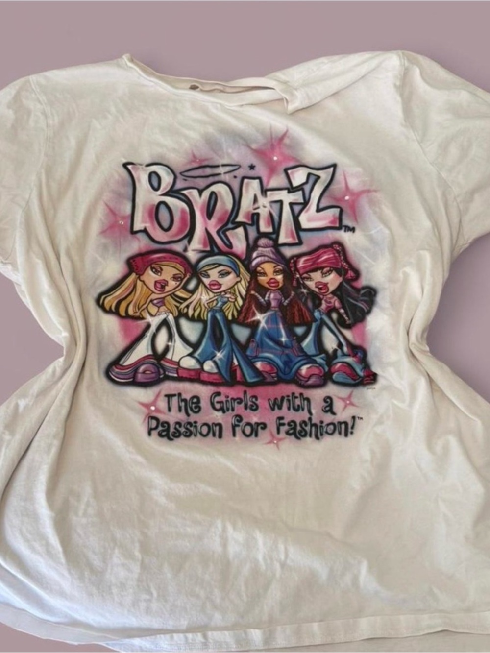 Dolls Kill x Bratz Airbrush Oversized Graphic Tee
